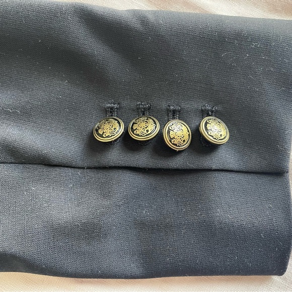 Aritiza Wool Blazer Navy Blue Size 6 - Picture 8 of 11